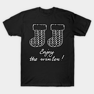 Enjoy the winter! Warm felt boots. T-Shirt